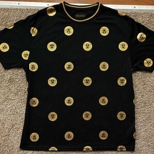 Drill Clothing Company Black/Gold Woman Medallion 2X Pullover Short Sleeve Shirt